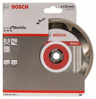 Bosch Diamanttrennscheibe Best for Marble 125 x 22,23 x 2,2 x 3 mm