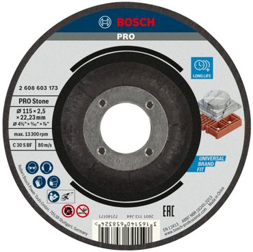 Bosch PRO Stone Trennscheibe, 115 x 2,5 x 22,23 mm