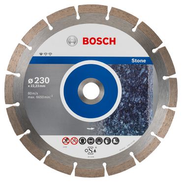 Bosch Diamanttrennscheibe Standard for Stone 230 x 22,23 x 2,3 x 10 mm