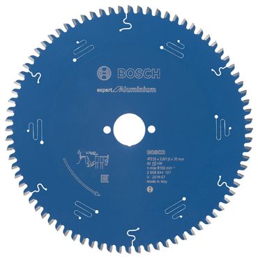 Bosch Kreissägeblatt Expert for Aluminium, 235 x 30 x 2,6 mm, 80 Zähne