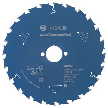 Bosch CARBIDE Kreissägeblatt Expert for Construct Wood 190x30x2,0mm 24 Zähne