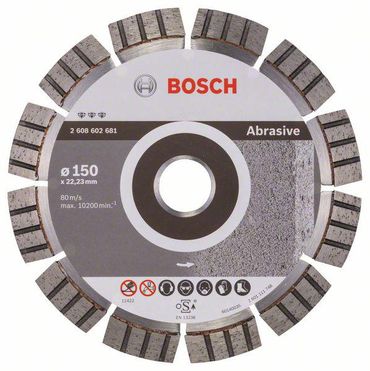 Bosch Diamanttrennscheibe Best for Abrasive 150 x 22,23 x 2,4 x 12 mm