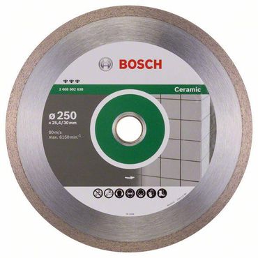 Bosch Diamanttrennscheibe Best for Ceramic 250 x 30/25,40 x 2,4 x 10 mm