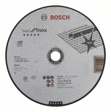 Bosch Trennscheibe gerade Best for Inox A 30 V INOX BF, 230 mm, 2,5 mm