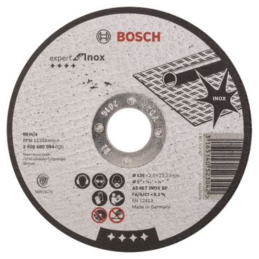 Bosch Trennscheibe gerade Expert for Inox AS 46 T INOX BF, 125 mm, 2,0 mm