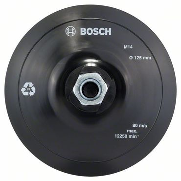 Bosch Stützteller mit Klettverschluss, 125 mm 125 mm, 12.500 min-1