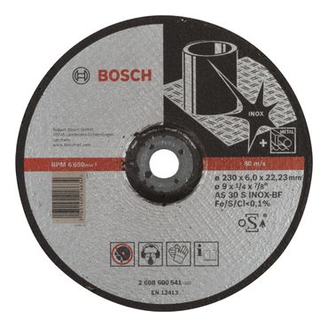 Bosch Schruppscheibe gekröpft Expert for Inox AS 30 S INOX BF, 230 mm, 6,0 mm