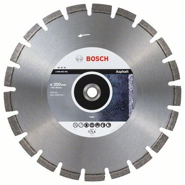 Bosch Diamanttrennscheibe Best for Asphalt 350 x 20/25,40 x 3,2 x 12 mm