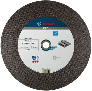 Bosch PRO Metal Gebundene Trennscheibe, 355×3×25,4 mm