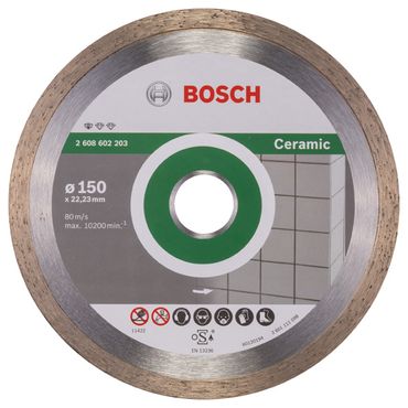 Bosch Diamanttrennscheibe Standard for Ceramic 150 x 22,23 x 1,6 x 7 mm