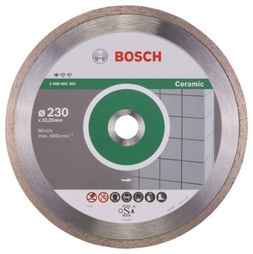 Bosch Diamanttrennscheibe Standard for Ceramic 230 x 22,23 x 1,6 x 7 mm