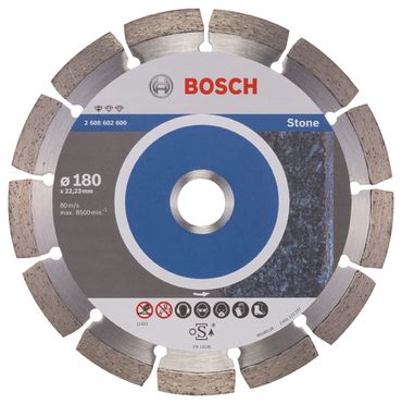 Bosch Diamanttrennscheibe Standard for Stone 180 x 22,23 x 2 x 10 mm