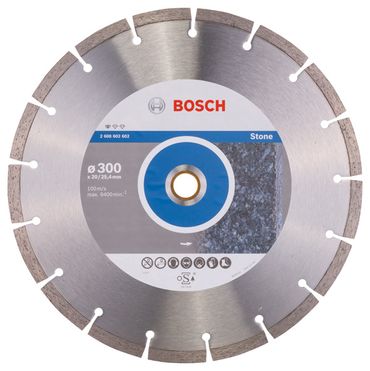 Bosch Diamanttrennscheibe Standard for Stone 300 x 20/25,40 x 3,1 x 10 mm