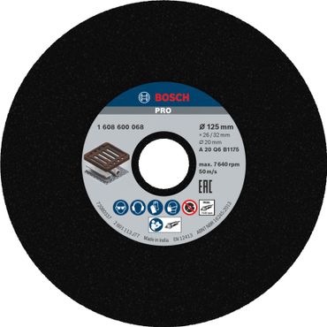 Bosch PRO Metal Schleifscheibe, 125 x 26 x 20 mm, G20