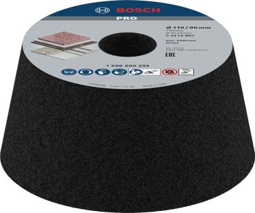 Bosch PRO Metal Konischer Schleiftopf, 90 x 110 x 55 mm, G24