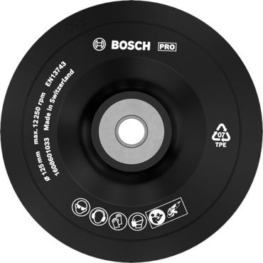 Bosch PRO Stützteller weich, 125 mm, M14