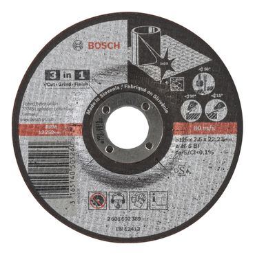 Bosch Trennscheibe 3-in-1 A 46 S BF, 125 mm, 2,5 mm