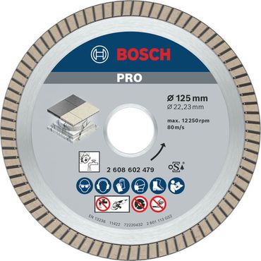 Bosch Diamanttrennscheibe Best for Ceramic Extra-Clean Turbo 125x22,23x1,4x7mm