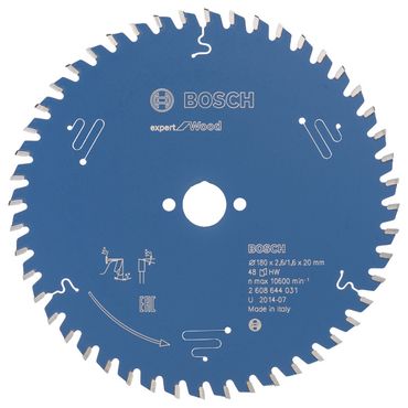 Bosch Kreissägeblatt Expert for Wood 180 x 20 x 2,6 mm, 48