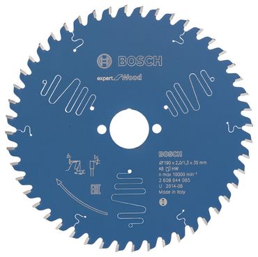 Bosch Kreissägeblatt Expert for Wood 190 x 30 x 2,0 mm, 48