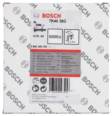 Bosch Klammer TK40 38G 1,2 mm, 38 mm, verzinkt