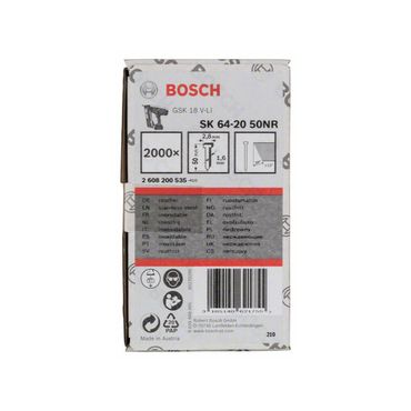 Bosch Senkkopf-Stift SK64 20NR 50 mm Edelstahl