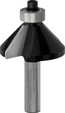 Bosch PRO Fasefräser, 45°, Schaft 8 mm