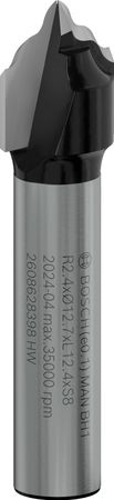 Bosch PRO Kantenform-Hohlkehlfräser, 8 mm, R1 2,4 mm, D 12,7 mm, L 12,4 mm, G 46 mm