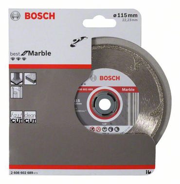 Bosch Diamanttrennscheibe Best for Marble 115 x 22,23 x 2,2 x 3 mm