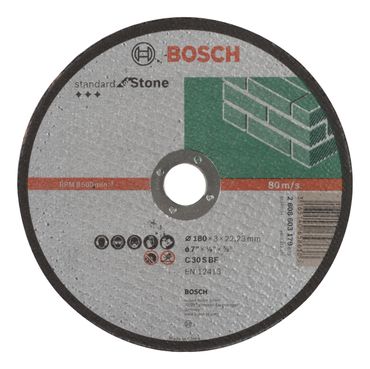 Bosch Trennscheibe gerade Standard for Stone C 30 S BF, 180 mm, 22,23 mm, 3,0 mm