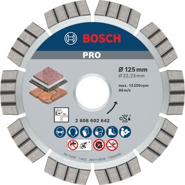 Bosch PRO Multi Material Diamanttrennscheibe, 125 x 22,23 x 2,2  mm
