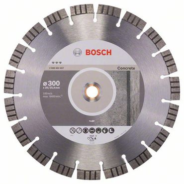 Bosch Diamanttrennscheibe Best for Concrete 300 x 20,00+25,40 x 2,8 x 15 mm