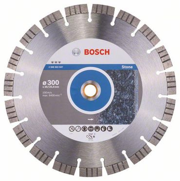 Bosch Diamanttrennscheibe Best for Stone 300 x 20,00+25,40 x 2,8 x 15 mm