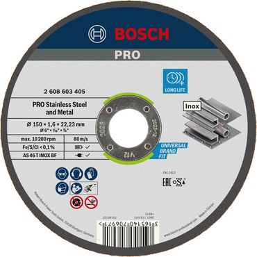 Trennscheibe gerade Expert for Inox AS 46 T INOX BF, 150 mm, 1,6 mm