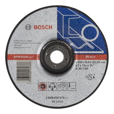 Bosch Schruppscheibe gekröpft Expert for Metal A 30 T BF, 180 mm, 8,0 mm