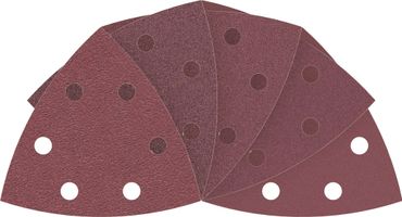Bosch PRO F460 Schleifblatt Set, 93 x 93 mm; G60; G80; G120; G180; G240, 10 Stück
