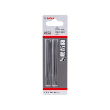 Bosch Hobelmesser scharf gerade HM 82 x 5,5 mm 40° 2er-Pack 2608635350