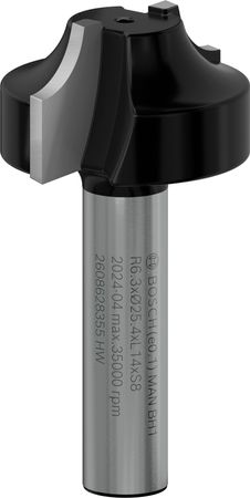 Bosch PRO Abrundfräser, R 6,3, Schaft 8 mm