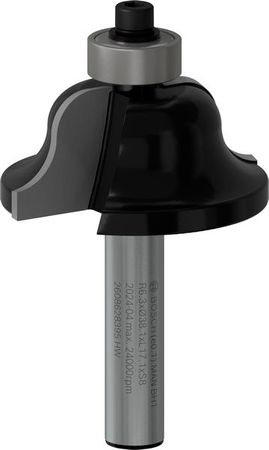 Bosch PRO Kantenformfräser B, 8 mm, R1 6,3 mm, B 12,7 mm, L 17 mm, G 61 mm