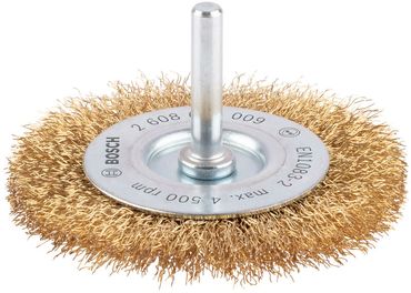 Bosch Scheibenbürste 75 x 0,2 mm, gewellter Draht, vermessingt 75 mm, 0,2 mm, 10 mm