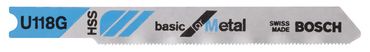 Bosch Stichsägeblatt U 118 G Basic for Metal