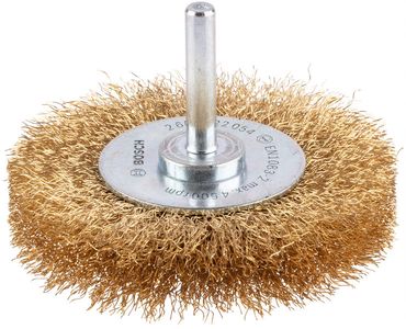 Bosch Scheibenbürste 75 x 0,2 mm, gewellter Draht, vermessingt 75 mm, 0,2 mm, 16 mm