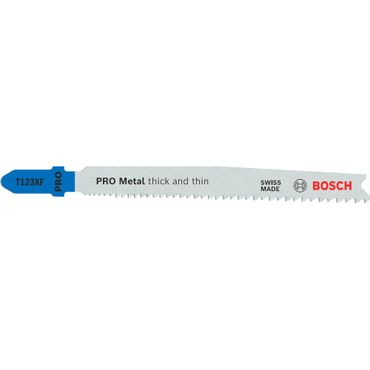 Bosch PRO Metal thick and thin T123XF Stichsägeblatt, 100 mm, 3 Stück