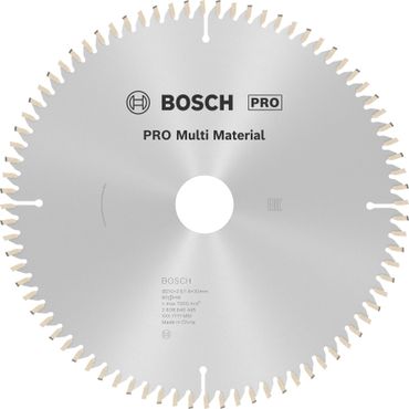 Bosch PRO Multi Material Kreissägeblatt, 210 x 2,5 x 30 mm, T80
