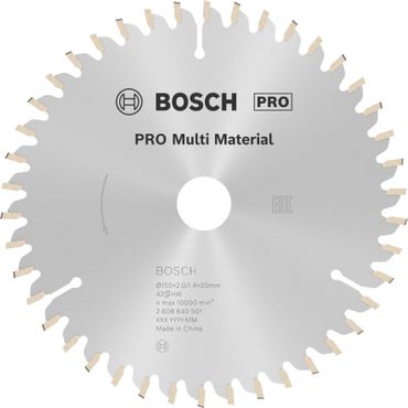 https://media.bosch-pt.com/ac/highres/2608640501_bo_pro_u_f_1_3585427.jpg Bosch PRO Multi Material Kreissägeblatt, 150 x 2 x 20 mm, T42