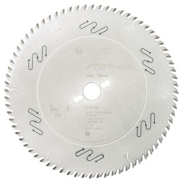 Bosch Kreissägeblatt Top Precision Best for Wood 300 x 30 x 3,2 mm, 72