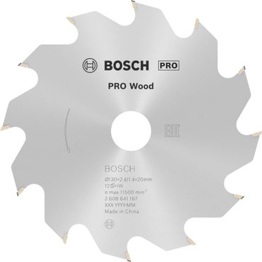 Bosch PRO Wood Kreissägeblatt, 130 x 2,4 x 20 mm, T12