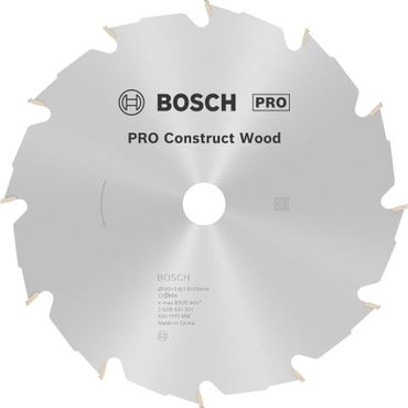Bosch PRO Construct Wood Kreissägeblatt, 190 x 2,6 x 20 mm, T12