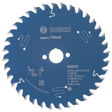 Bosch Kreissägeblatt Expert for Wood 150 x 20 x 2,6 mm, 36