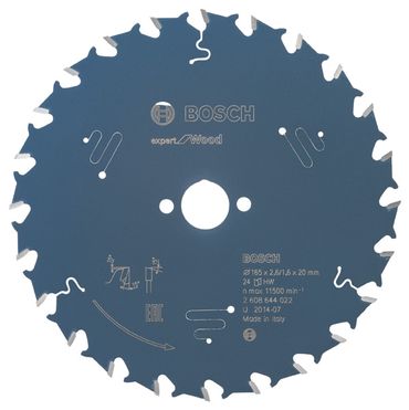 Bosch Kreissägeblatt Expert for Wood 165 x 20 x 2,6 mm, 24 Zähne